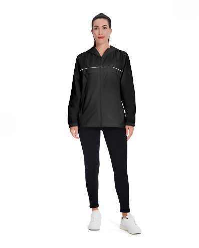 SWISSWELL Women's Rain Jacket Lightweight Waterproof Windbreaker Hoodie- CUWRC03381 SWISSWELL