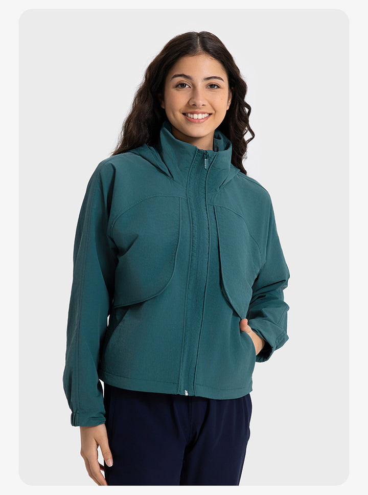 SWISSWELL Women Windproof Hooded Soft Shell Slim Fit Jacket DAW012 SWISSWELL