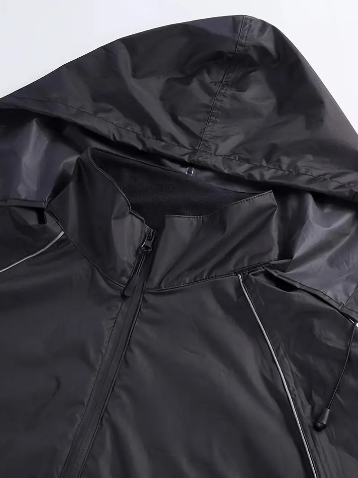 SWISSWELL Men's Windbreaker Rain Jacket Lightweight Hooded Raincoat -ZPK006301 SWISSWELL