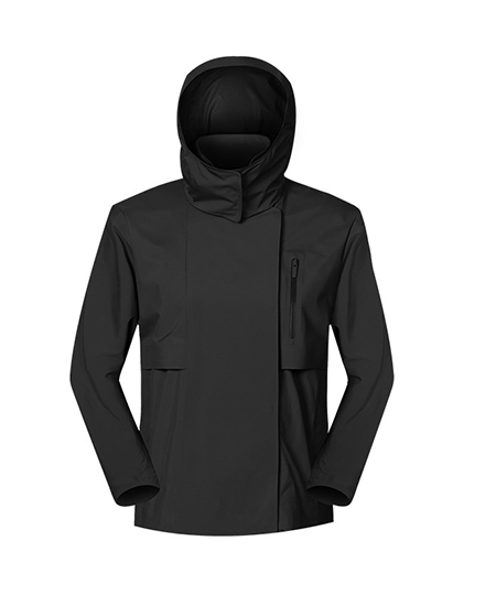 SWISSWELL Women's Detachable Hood Short Windproof Windbreaker Waterproof Jacket DAW039 SWISSWELL