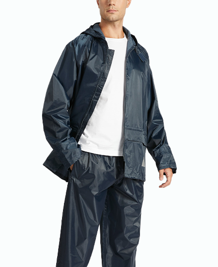 SWISSWELL Men's Windbreaker Rain Jacket Mens Lightweight Hooded Raincoat -ZPK000828 SWISSWELL