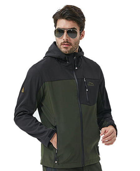 SWISSWELL Men Fashionable Color Matching Soft Shell Outdoor Windproof Jacket -ZPK010368 SWISSWELL