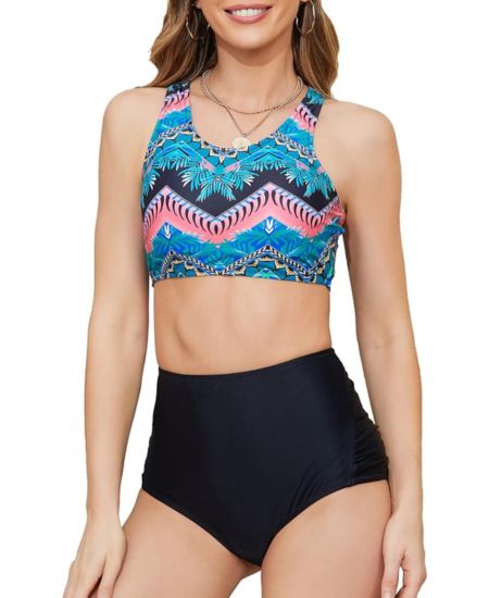 IGEEKWELL Women's Two Piece Swimsuit Full Coverage Bikini High Waisted Bathing Suits-ZITY0119 SWISSWELL